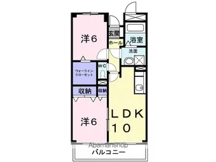 パルシャス東【1階】の間取り