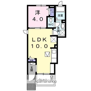 ヴィラ フレスカⅡ【1階】の間取り