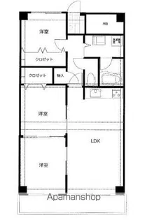 コープ野村本川【202号室号室】の間取り