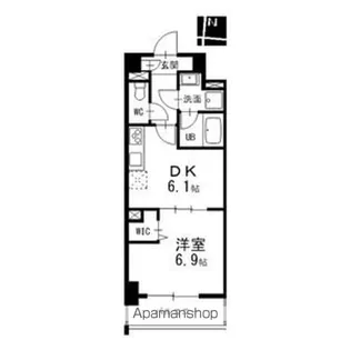 プレスティ則武【4階】の間取り