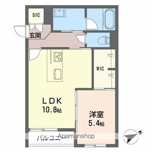 シャーメゾン リラッサIKURA【2階】の間取り