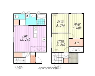 キャトルセゾン道後【C号室】の間取り