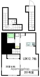 SUONARE(スウォナーレ)【201号室】の間取り