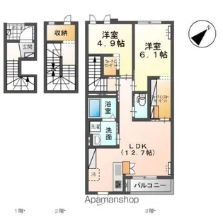 DISNERD【3階】の間取り