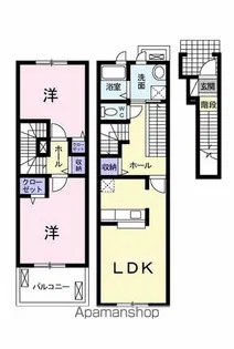 ソンレイルS【2階】の間取り