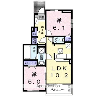 ステイドリームⅡ【1階】の間取り