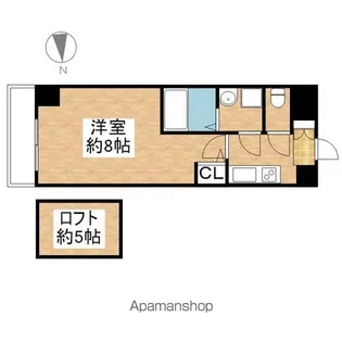 エステムコート名古屋栄デュアルレジェンド【9階】の間取り