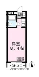 エレガンシティ池上【3階】の間取り