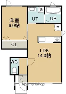 IDEAL(イデアル)【103号室】の間取り