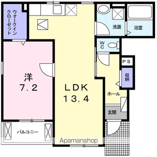 エクセレント【1階】の間取り