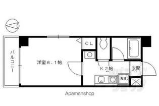 バインオークノチェ【205号室】の間取り