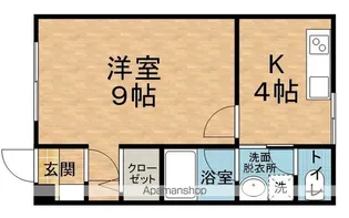 メゾン石芝【101号室】の間取り