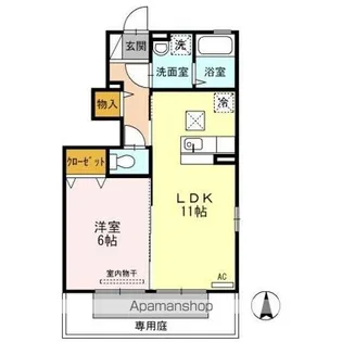 サント カンパーニュ【1階】の間取り