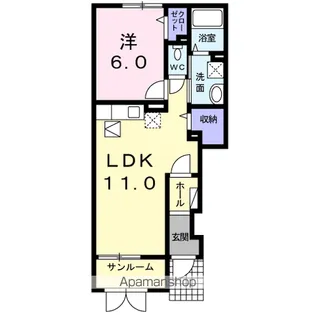 プライム【1階】の間取り