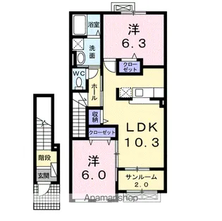 フォレスト・ウィンズ【2階】の間取り