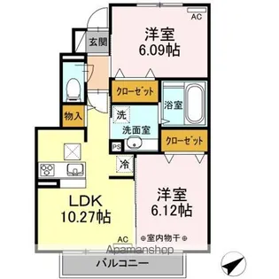 トゥインクル【1階】の間取り