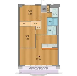 ブラウニィヒル【1階】の間取り