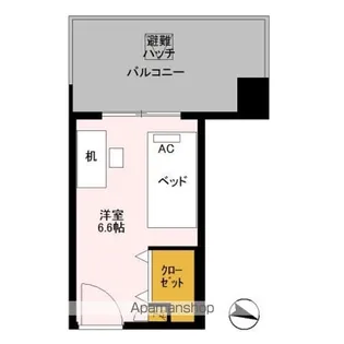 ロイヤルパークスER万代 SHARE万代【306-A号室】の間取り