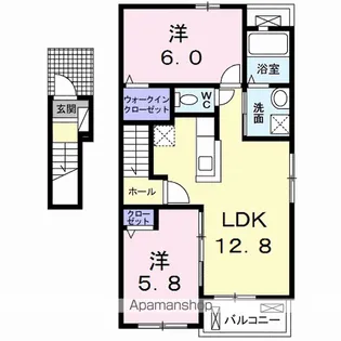 アバンツァートⅡ【2階】の間取り