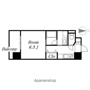 セシオン太閤【5階】の間取り