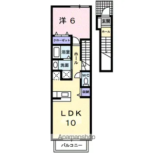 イーストガーデンA【2階】の間取り