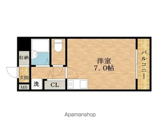 プランドールマサキ【4階】の間取り
