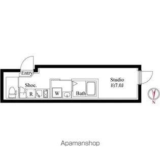 ファーヴァル代々木上原【3階】の間取り