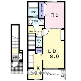 クラール東村 C【2階】の間取り