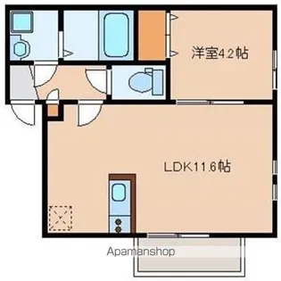 リテラ高宮東【3階】の間取り