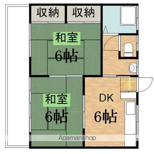 コーポ宮下【2階】の間取り