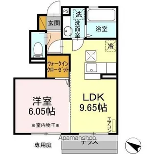 プランドール【1階】の間取り