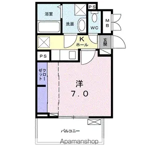 サンガーデン 武庫川【201号室】の間取り