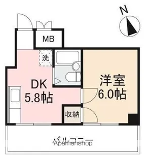 花園ハイツ【2階】の間取り