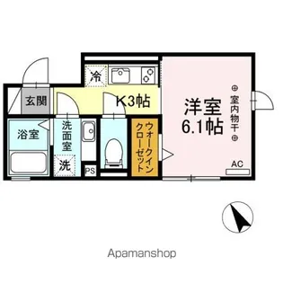 AUGUST(オーガスト)【2階】の間取り