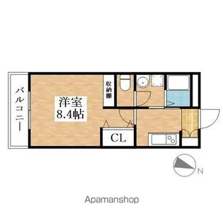 IZUステージV6【1階】の間取り