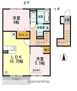 ウィンドヒルⅡ【2階】の間取り