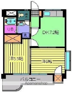 ファミール スクウェア【202号室】の間取り