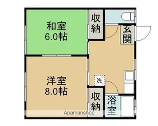 メゾン石川【101号室】の間取り