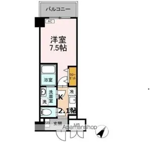 TRE LUCE横濱関内【10階】の間取り