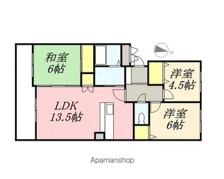 Riverside中の島【504号室】の間取り