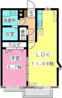 シャンテ城西【2階】の間取り