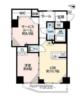 プレール・ドゥーク板橋舟渡【3階】の間取り