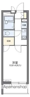 レオパレスオリーブハウスⅤ【2階】の間取り