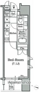 レジディア文京本駒込【4階】の間取り