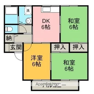 コーポK【102号室】の間取り