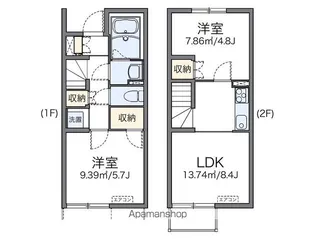 レオネクスト源藤Ⅴ【113号室】の間取り