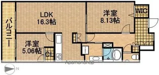 メゾン・セントラル【6階】の間取り