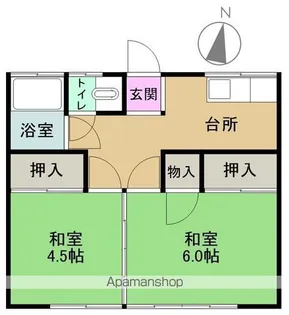 みどり荘【102号室】の間取り