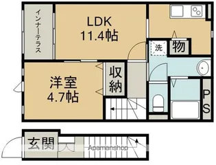アプリール【2階】の間取り