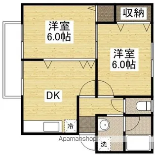 メゾンエスポアールC【2階】の間取り